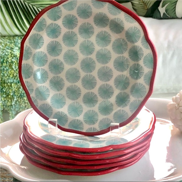 4) Pioneer Woman “Happiness” Salad/Buffet Plates - Picture 2 of 6